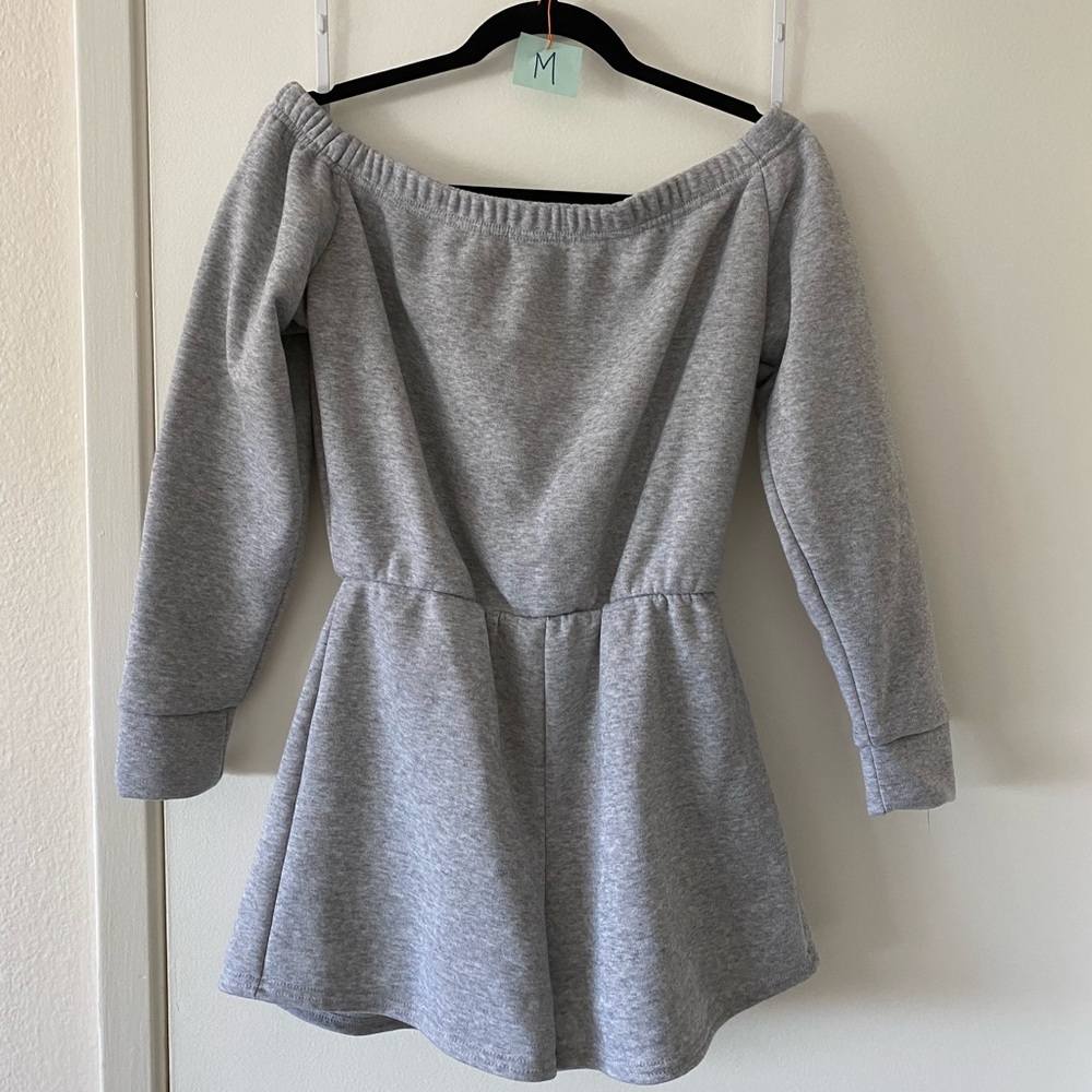 Grey Sweater jumpsuit
